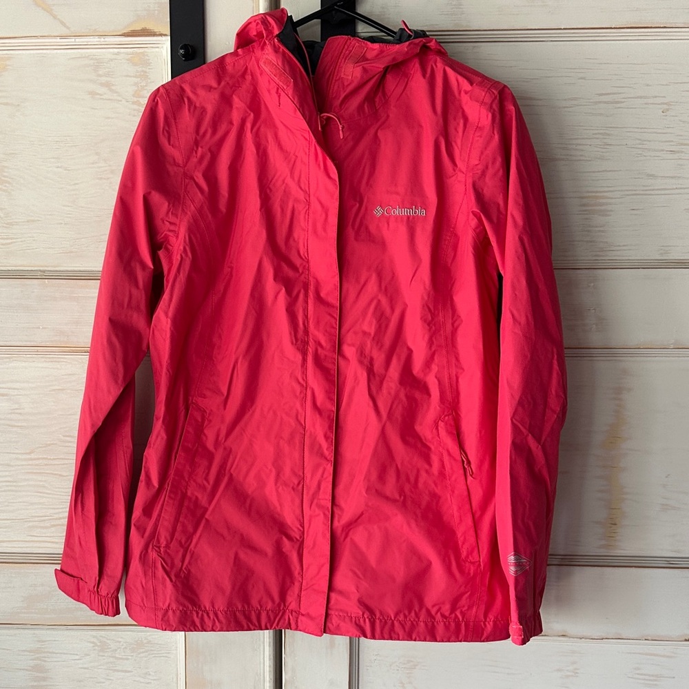 Columbia Women's Waterproof Shell Jacket - Hot Pink